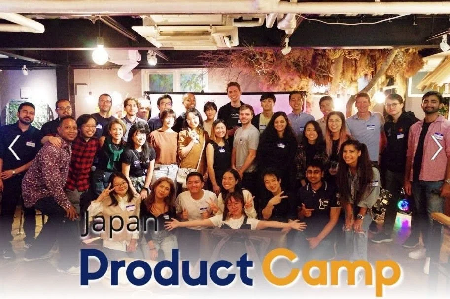 A group gathered for Japan Product Camp.