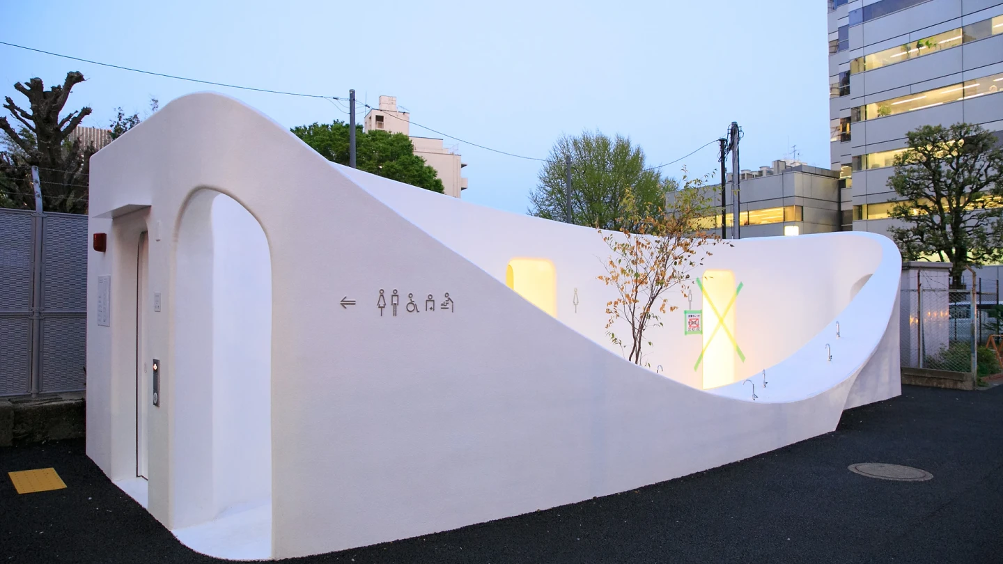 A thoughtfully designed public toilet in Japan.